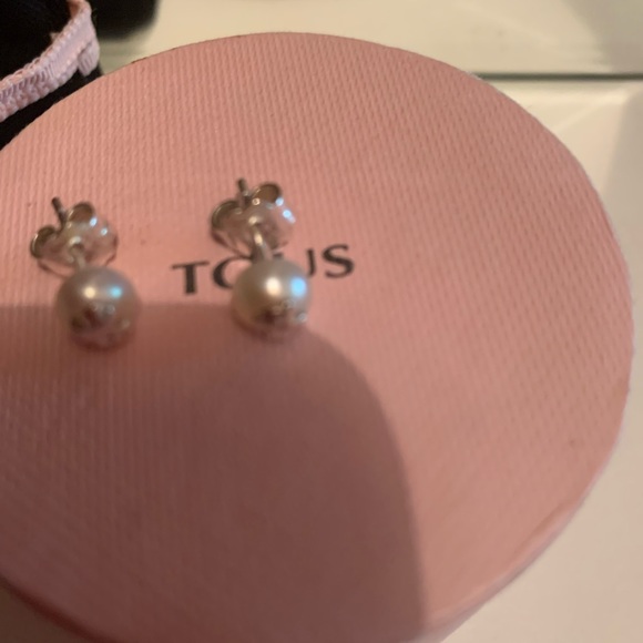 Tous pearl earrings - Picture 2 of 3
